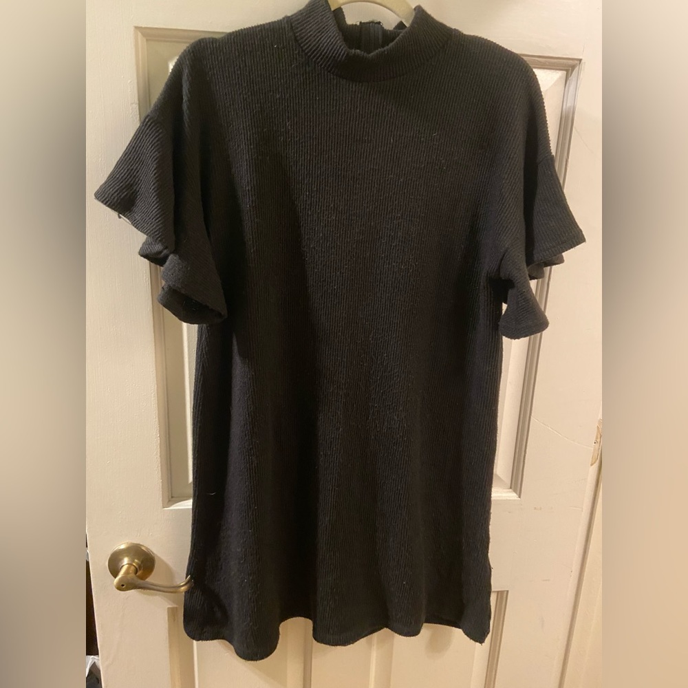 SHE + SKY Flutter Sleeve Sweater Dress Size Large